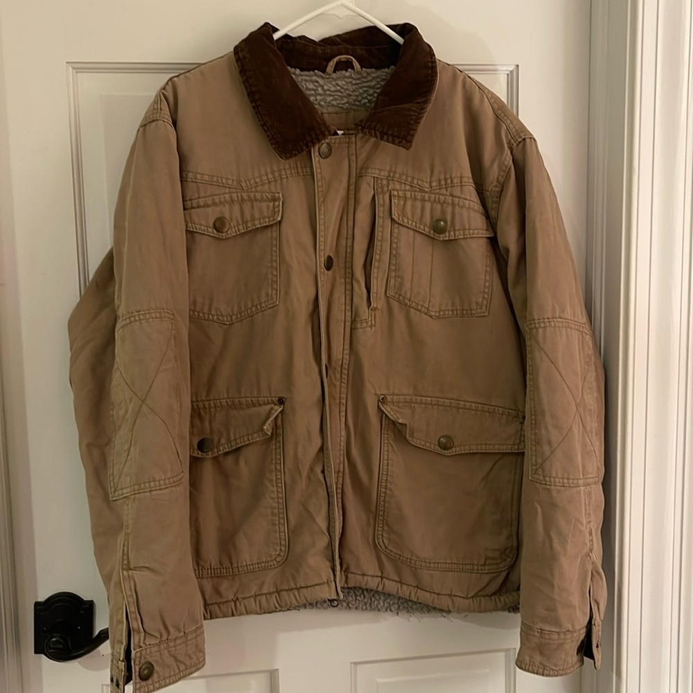 Wrangler  Men's Tan Lined Work Jacket Size L/G